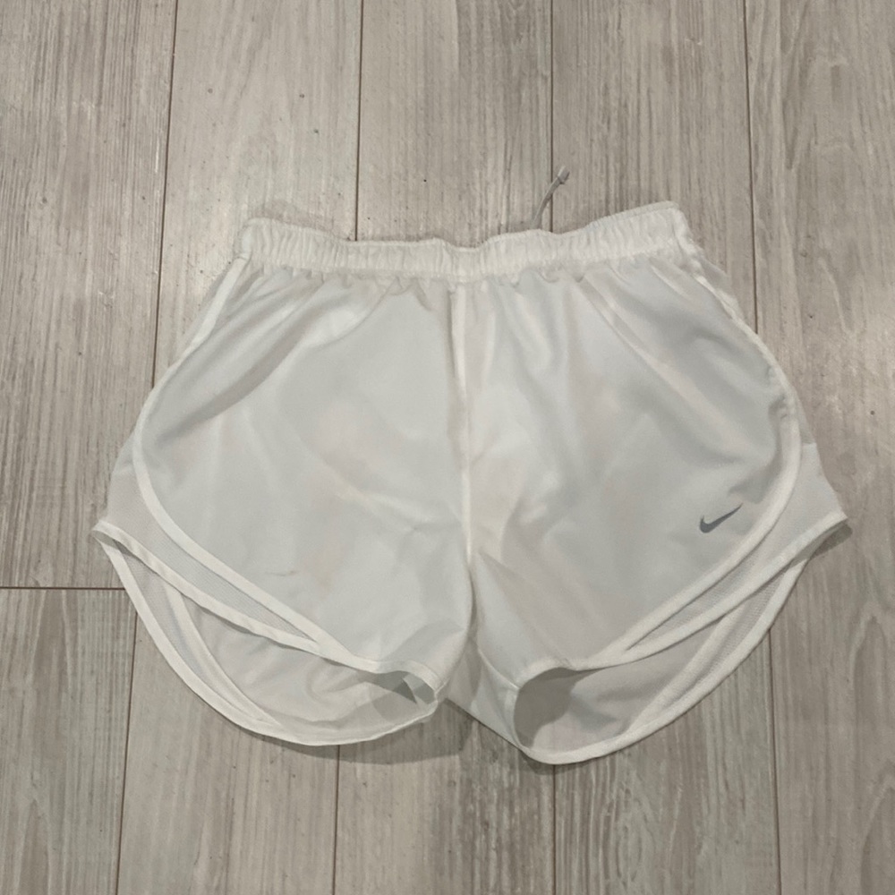 White Nike Dri-fit shorts